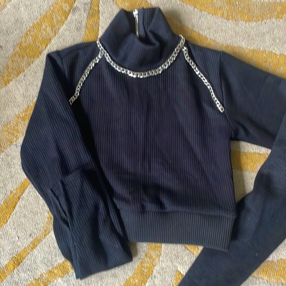 New No Tags Maniere De Voir Crop Sweater
